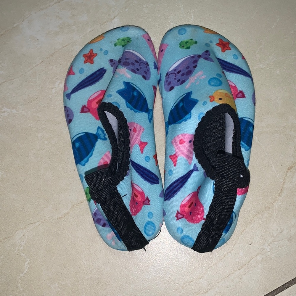 Fish themed water shoes